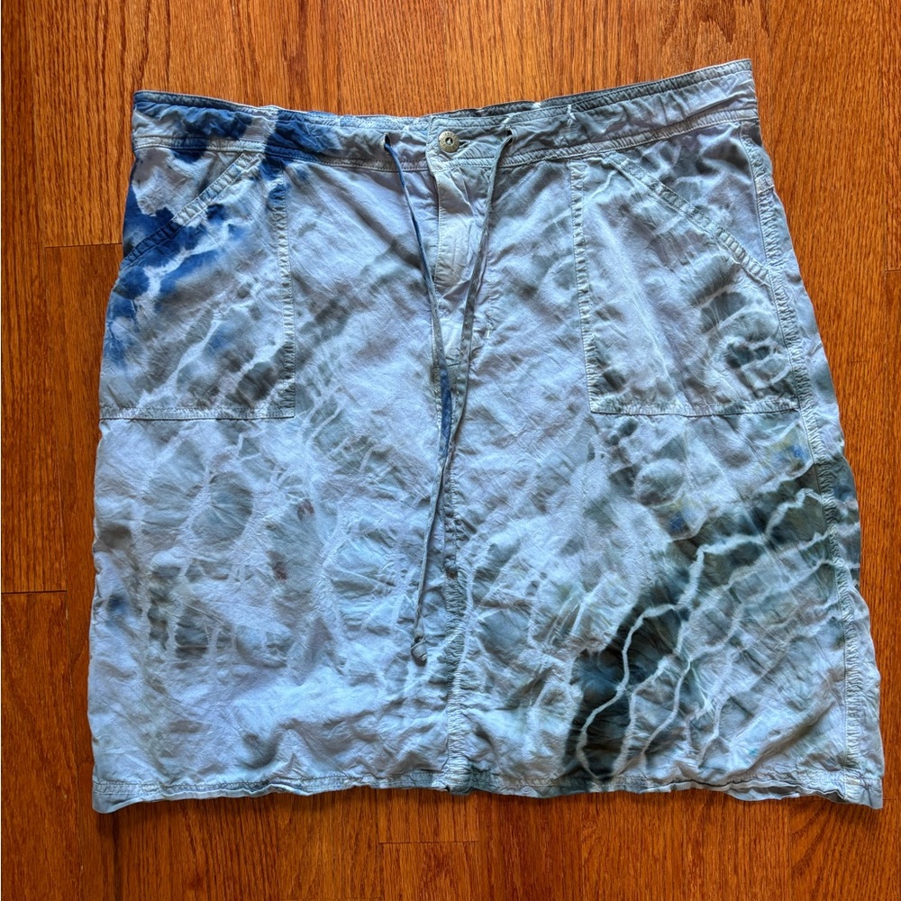 Fresh Produce- women’s Blue Tie-Dye Pencil Skirt, size Lg